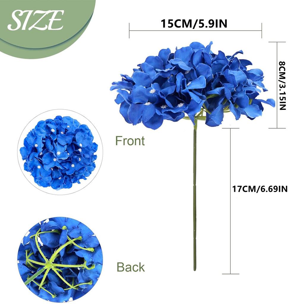 10/20pcs Artificial Flowers Silk Hydrangea Combination Garden Wedding Bride Bouquet Home Room Table Festival Wreath Diy Decorati
