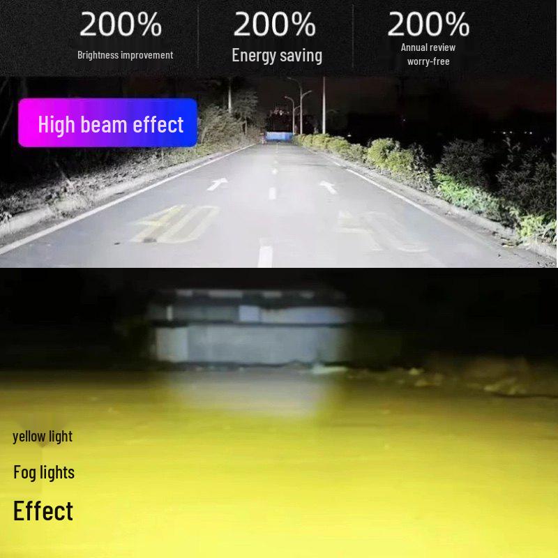 Compatible LED Fog & High Beam Lights for Jiefang J6P, J6M, J6L - Yellow & White Options