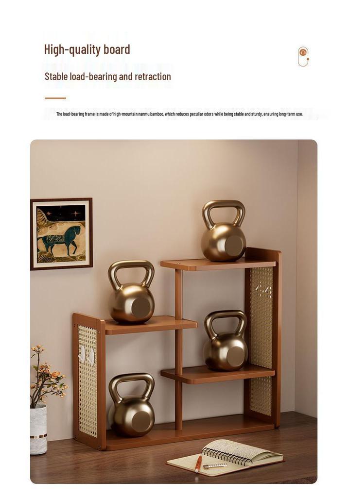 Ancient Style Multi-layer Desktop Bookshelf & Storage Rack