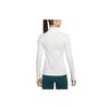 Pro Casual Sports Stand Collar Training Long Sleeve T-Shirt Women Tops White CU4330-133