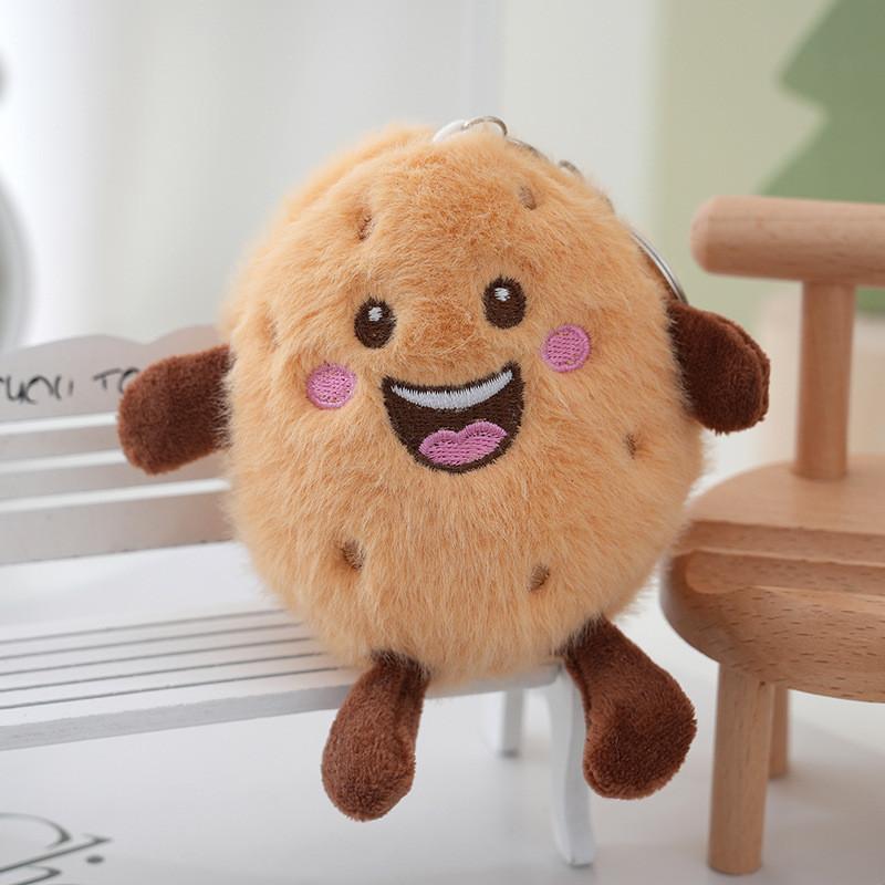 Cute Cartoon Smile White Brown Potato Plush Doll Pendant For Gift Children