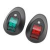 1 Pair LED Navigation Light Professional Alarm Indication Navigation Signal Light for Boat Yacht  12V 2W