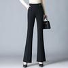 Dames Hoge Taille Effen Kleur Flare Broeken