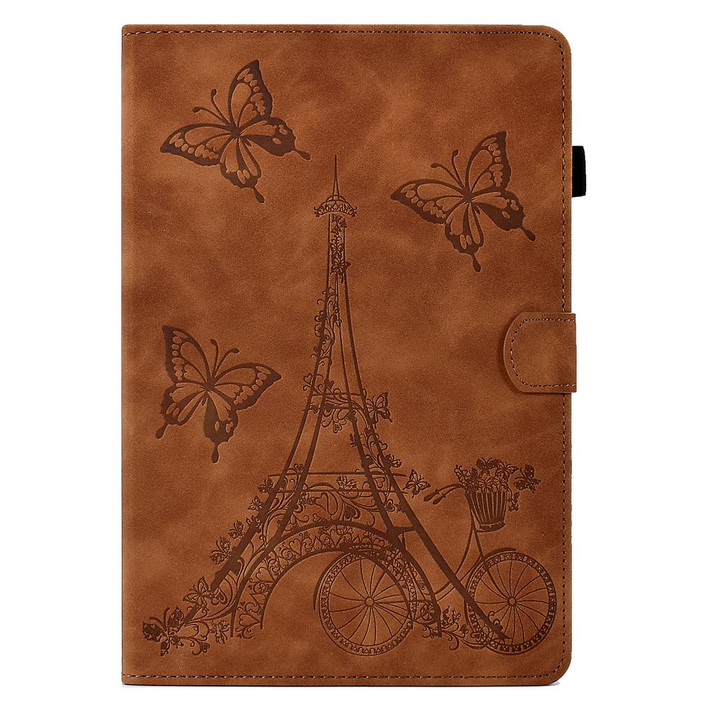For Lenovo Tab M11/Xiaoxin Pad 11 2024 Case Microfiber Leather Iron Tower Pattern Tablet Cover