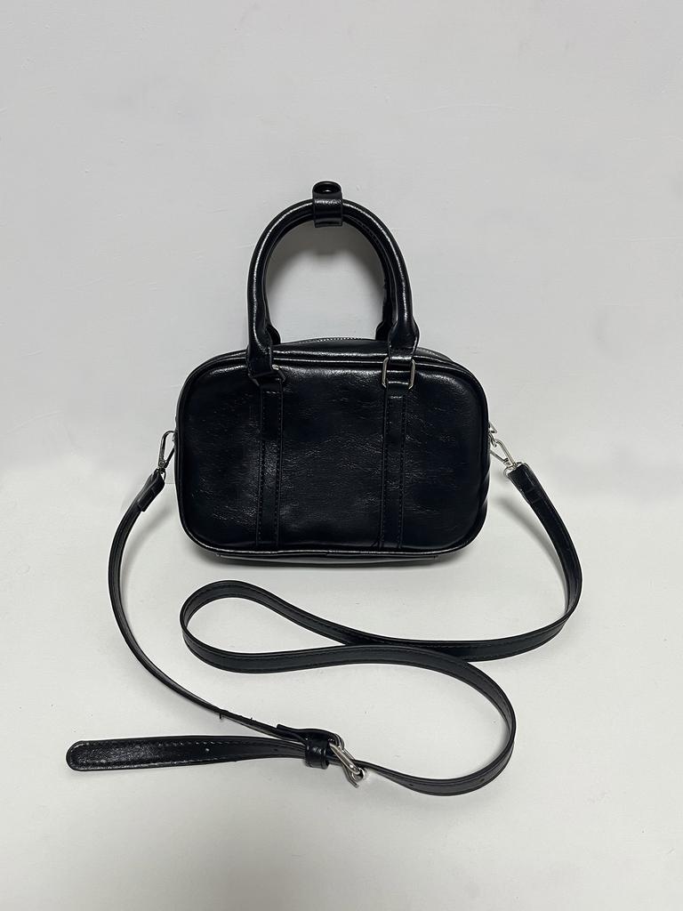 Niche Design Single Shoulder Crossbody Boston Bag Women'S Retro High-End Portable Small Square Bag