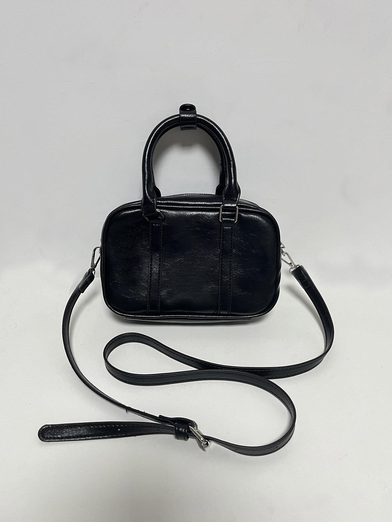 

Сумка через плечо Niche Design Boston, женская, ретро, высокого класса, портативная, маленькая, квадратная сумка чёрный