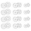 100Pcs Sew On Button Fasteners Clear Snaps Button Invisible Button Press Studs For Clothing Repair Sewing 7mm 10mm 15mm
