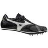 Mizuno Artificial Leather Slip Resistant, Abrasion Resistant, Lightweight Low top Running Shoes Unisex Black White U1GA204052