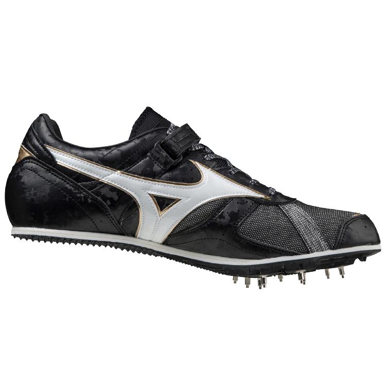 Mizuno Artificial Leather Slip Resistant, Abrasion Resistant, Lightweight Low top Running Shoes Unisex Black White U1GA204052