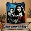 Custom Name Personalized horror theme Print Blanket, Home Decor, Bedroom, Sofa, Camping, Couch, Gifts for Birthday Christmas