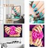 Fashion Nail Art Beauty Salon Canvas Painting Unframed Picture Wall Decor Poster Decorative Supplies
