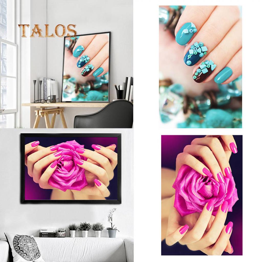 Fashion Nail Art Beauty Salon Canvas Painting Unframed Picture Wall Decor Poster Decorative Supplies