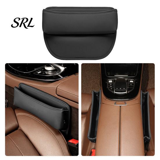 Vehicle Console Storage Box Car Seat Gap Organizer Box, Faux Leather Multifunction Filler for Crevice Side Pocket, Universal Wallet Key Card