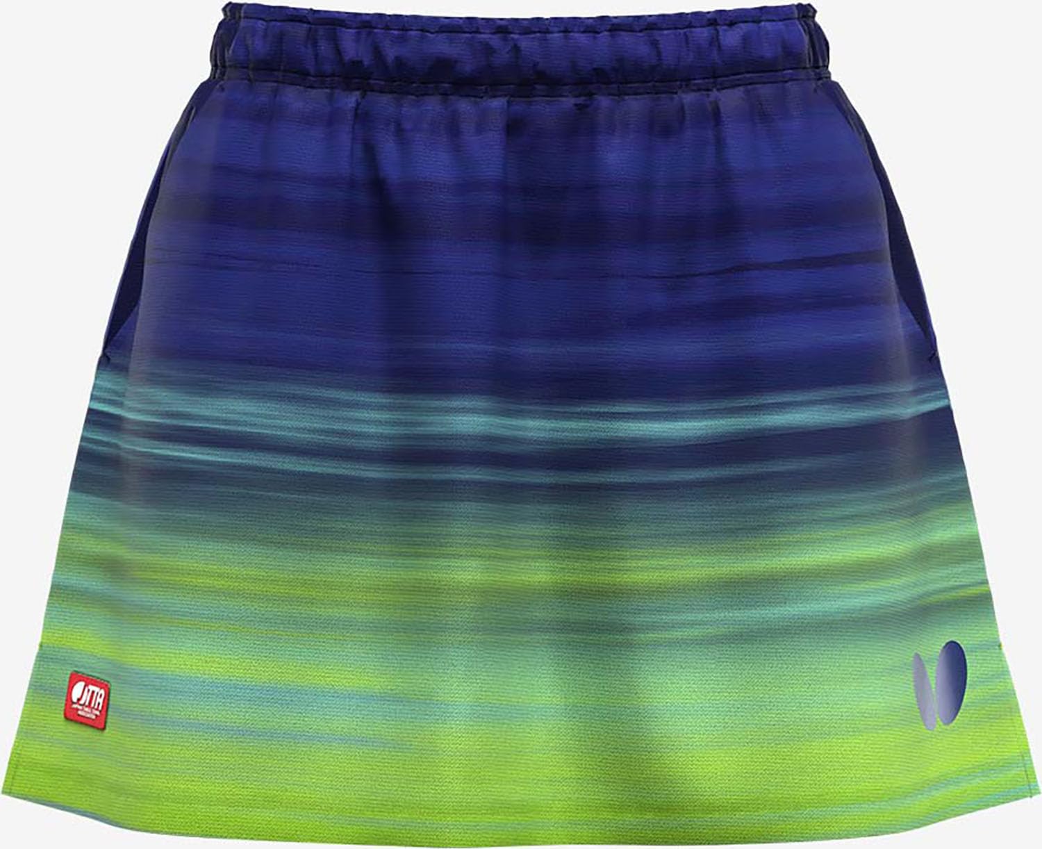 Butterfly Table Tennis Skirt Infilia 2 with inner adjustable waist JTTA size 52499 [Butterfly] - Moisture-wicking, quick-drying, stretchy, shorts, зелёный