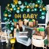 40pcs/set Olive Green Balloons Animal Patterns Bright-coloured Decorations Exquisite Balloons Jungle Zoo Theme Party Birthday
