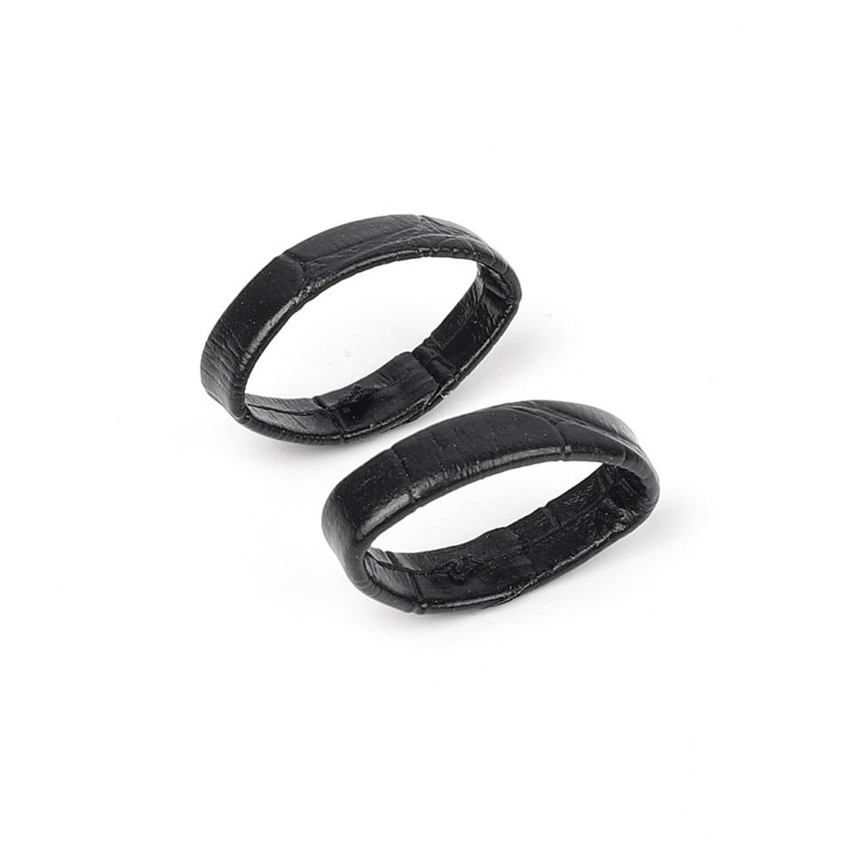 

10pcs Genuine Leather Watch Band Ring Buckle Watch Strap Keeper Loop Black Brown Coffee Watchband Retainer Replacement Rings 26mm чорний