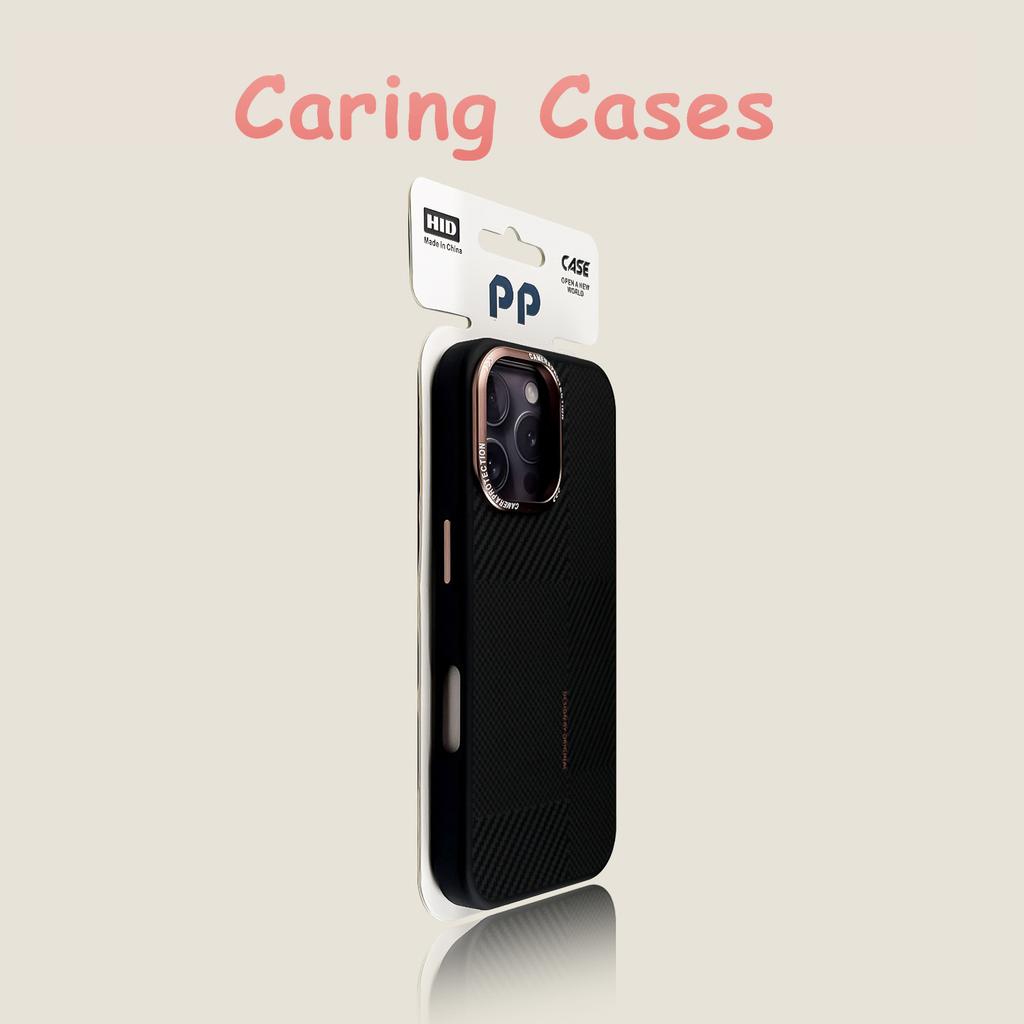 For iPhone 17 Pro Max Case Gunmetal Silver Lens Guard Carbon Fiber Magnetic Protective Design Compatible with iPhone 16 15 14