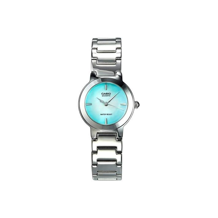 

CASIO Women s Standard Series Blue Watch LTP-1191A-3CDF LTP-1191A-3CDF Silver Strap