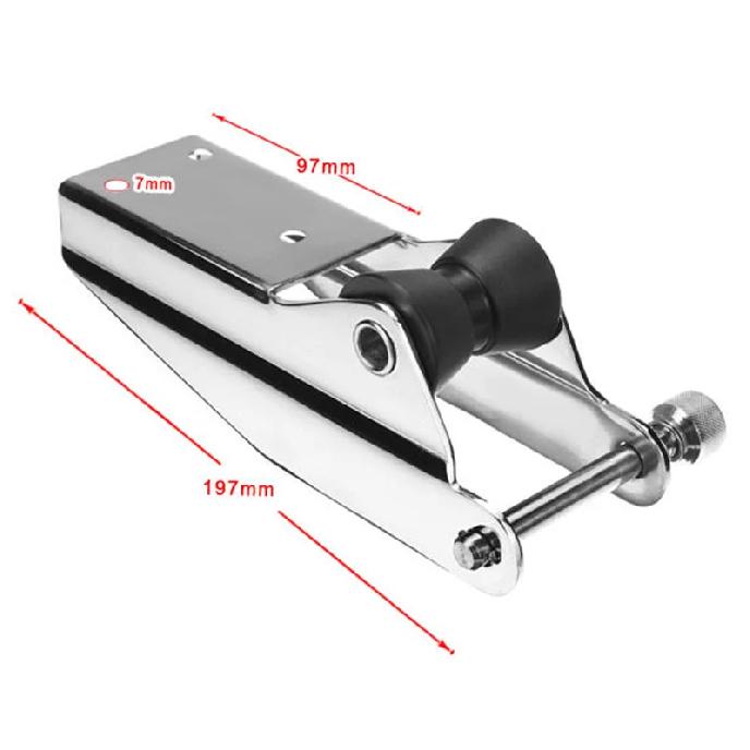 Edelstahl 316 Schwerer Bugankerrolle Feste Ankerführung Marine Bootsanlegeplatz Nylonrolle Federbelasteter Stift Verhindern