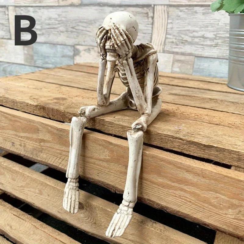Human Skeleton Simulation Halloween Decoration Graduation Season Decorations Goth Family Decorations Scary Cabin Halloween Decor