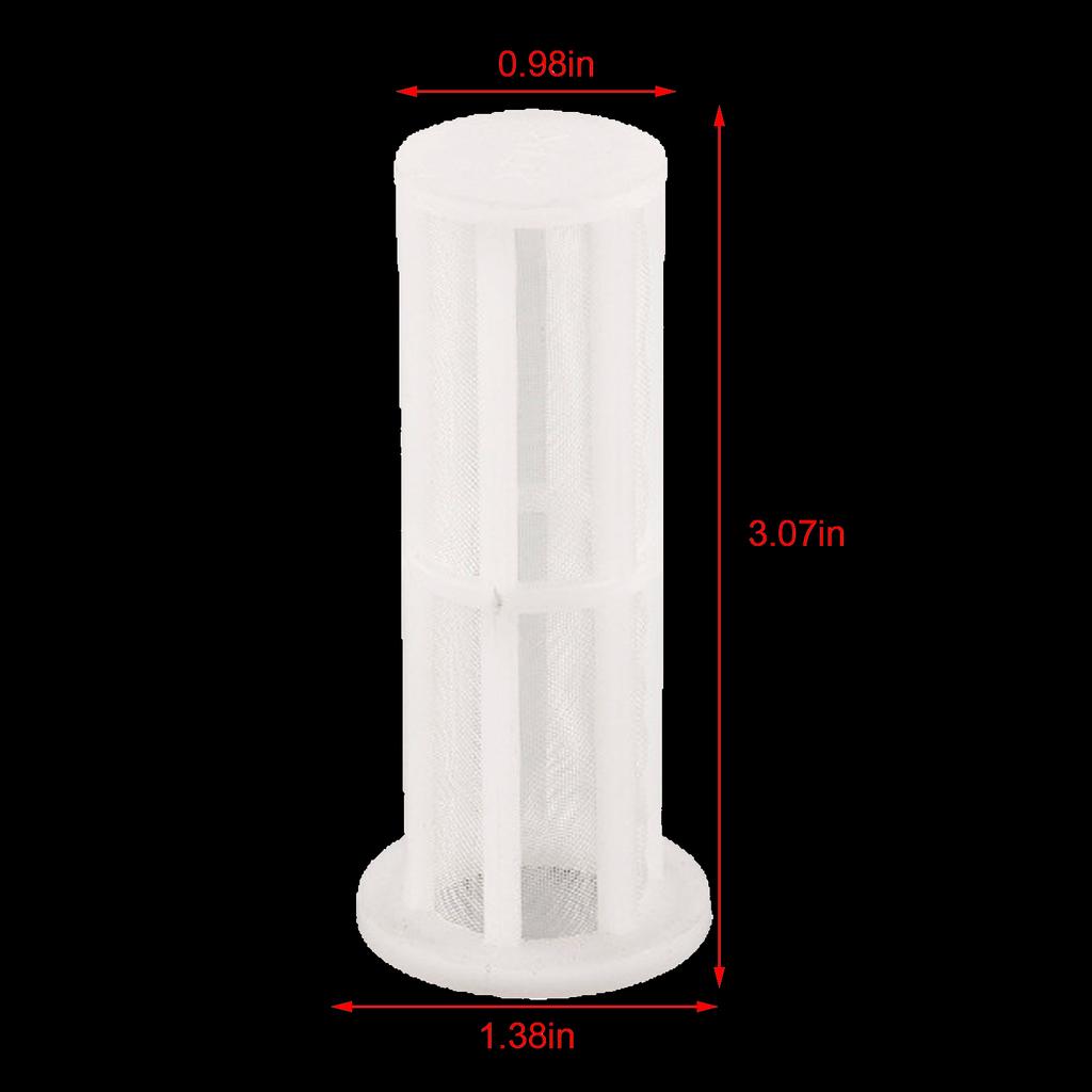5 Stück Waschmaschinen-Wasserfilter-Netz Geeignet für Kärcher K2-K7 Serie Hochdruckfilter 7,8x3,5x2,5cm Kunststoff Transparent