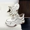 Thick-soled dad shoes autumn and winter new sports and leisure single shoes students increase height and look thin