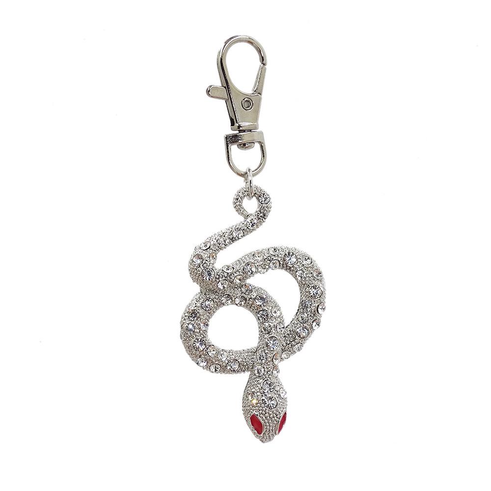 

Шикарный брелок-подвеска в виде змеи с бриллиантами - Стильные ювелирные изделия из сплава для сумок и ключей от машины Small Snake