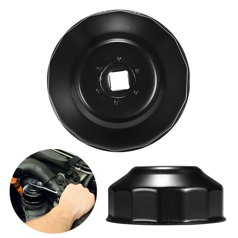 Universal 65mm X 14 Flutes Oil Filter Wrench Cup Socket Type Cap Remover Tool