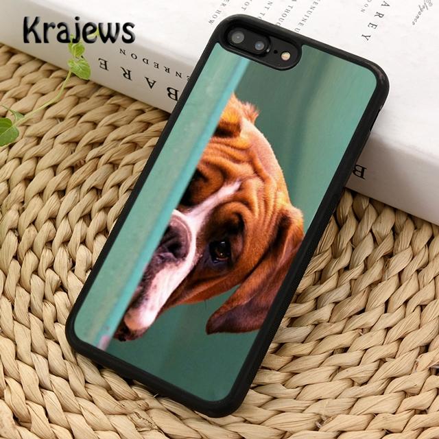 Krajews Boxer Dog Cute Funny Phone Case Cover For iPhone 14 5 SE 6s 7 8 plus XR XS 11 12 13 pro max Samsung Galaxy S21 S22ultra