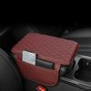 1Pc PU Leather Car Armrest Mat Center Console Arm Rest Protection Cushion With Storage Pockets Armrests Storage Box Cover Pad