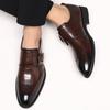 Fashion Luxury Brand Slip-on Gentleman's Stylish Social Business Formal Pointed Loafers Shoes Genuine Leather Dress Mens Wedding Oxfords