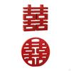 Chinese Tradition Red Happy, Hangings Creative DIY Decorative Exquisite Engagement Carving