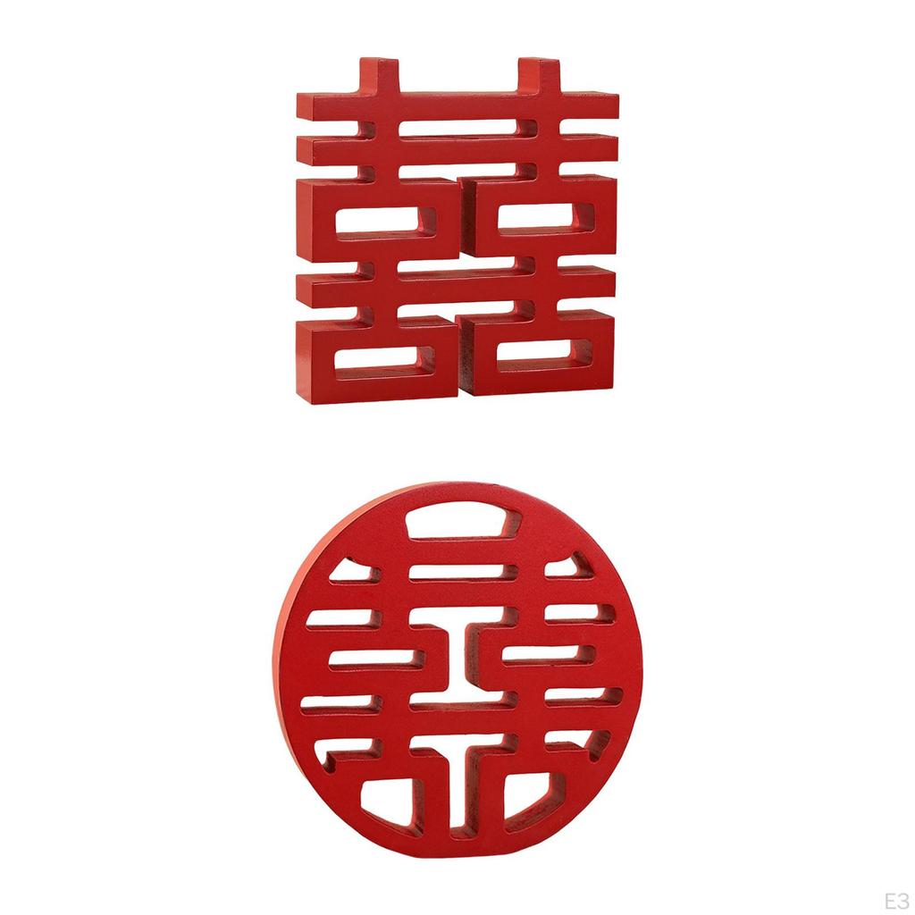 Chinese Tradition Red Happy, Hangings Creative DIY Decorative Exquisite Engagement Carving
