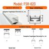 Three-Sided Waterproof Linear Light: Luminous Surface-Mounted/Suspended Thickened Aluminum Groove for Commercial Use