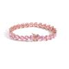 Tennis chain 7mm three-claw heart-shaped men's tennis bracelet, hip-hop rose gold single-row chain