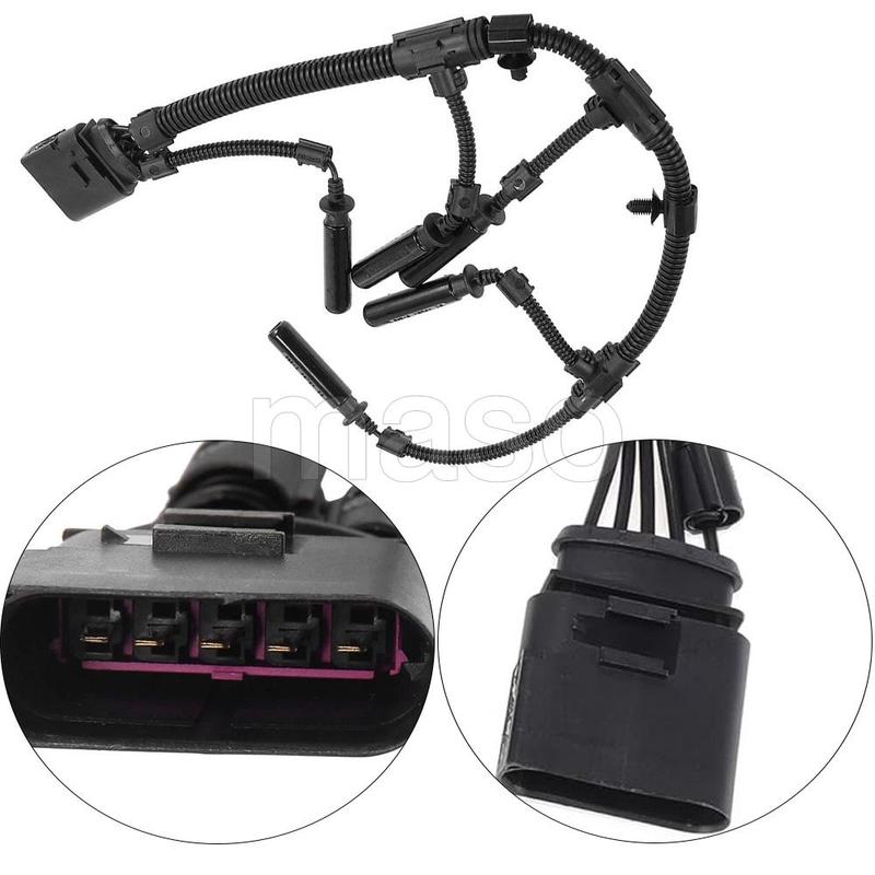 070971277B Glow Plug Wiring Harness For Volkswagen Transporter 2.5 TDI 2003 2004 2005 2006 2007 2008 2009 2010 Car accessories