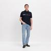 Tommy Hilfiger SS23 American Vintage Color Block Striped Embroidered Crew Neck Short Sleeve T-Shirt Men Tops Navy-Blue C817849807-475