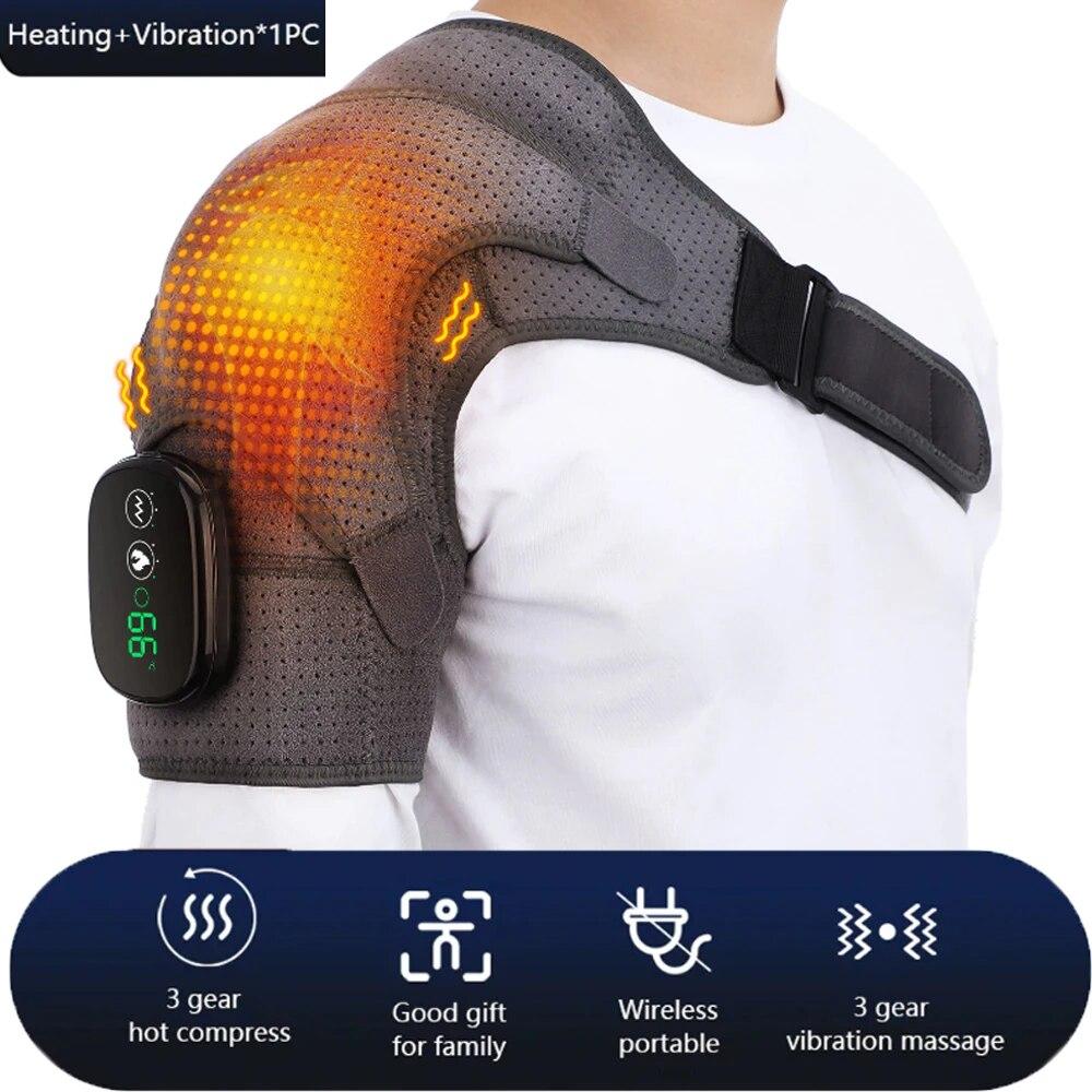 

Электрический подогрев плеч, массажер, вибрационные нагревательные наколенники от боли в суставах, теплая обертка, поддержка колена, перезаряжаемый бандаж Russian Federation