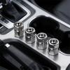 4Pcs Aluminum Car Tire Valve Caps Diamond Tyre Valve Airtight Cover Waterproof Dust For Honda City Odyssey CIVIC CRV Automobiles