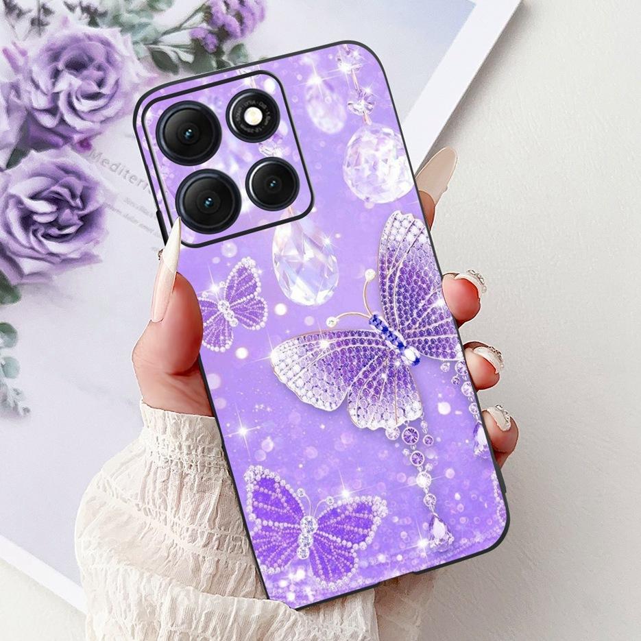 For Motorola Moto G86 Power Case Luxury Buttefly Painted Cover Soft Silicone Case For Motorola Moto G86 G 86 MotoG86 Power Shell