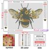 huacan Diamond Painting DIY Kit Bee Picture Full Round Drill Mosaic Bees Paintings Embroidery Home Decor