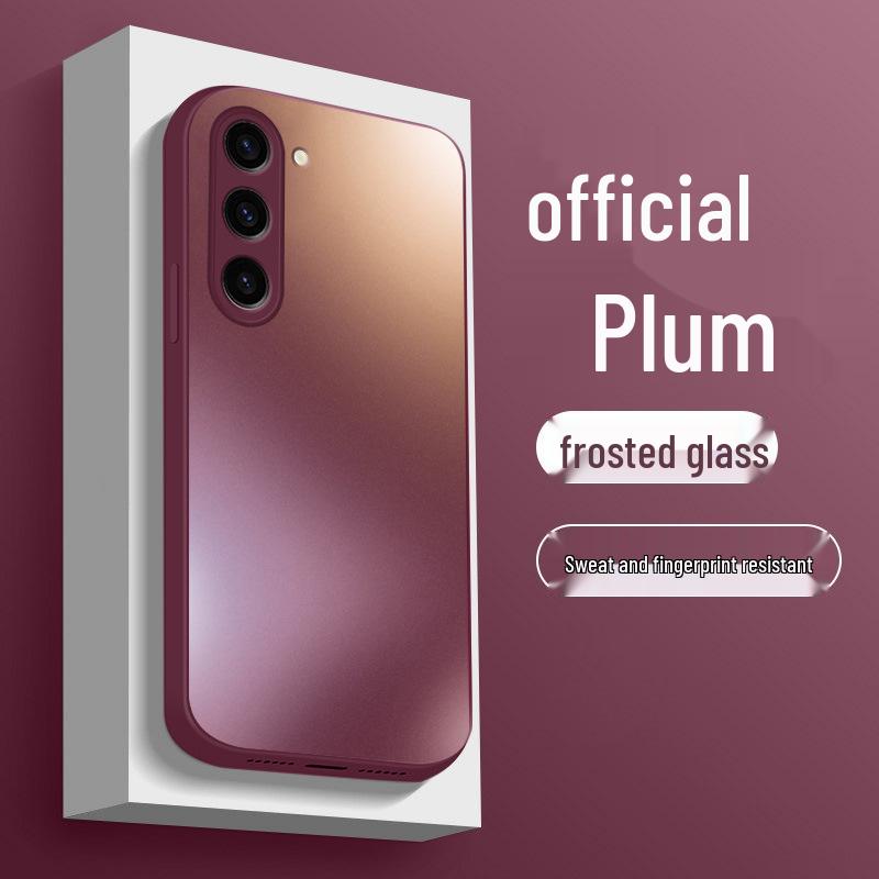 Frosted Glass Full Coverage Anti-Drop Phone Case for Samsung S24/S24+
