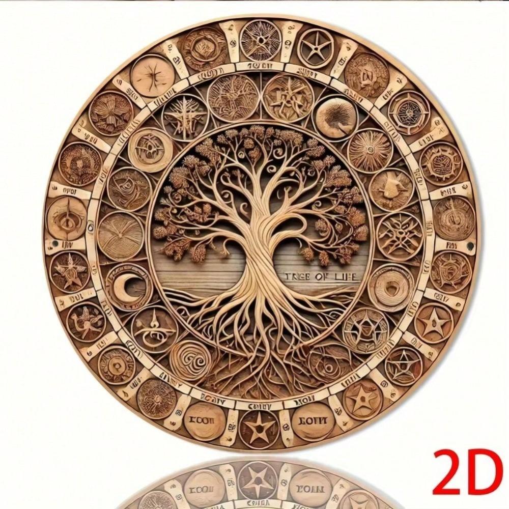 Vintage Metal Tree of Life Wall Art Iron Painting Home Decor