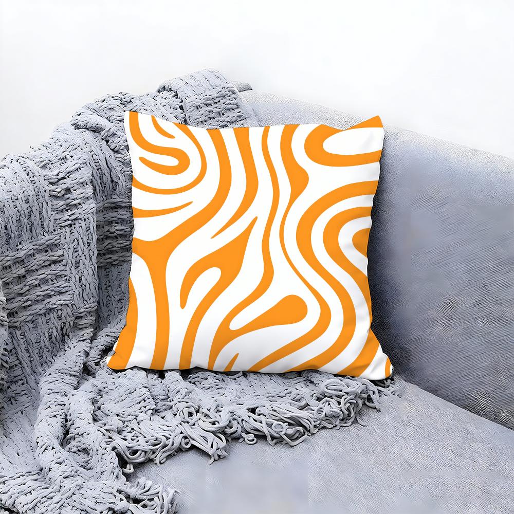 Cute Zebra Pattern Print Cushion Cover Premium Comfort Reversible Pillow Cove -Two In One Design For Any Room & Car Interior