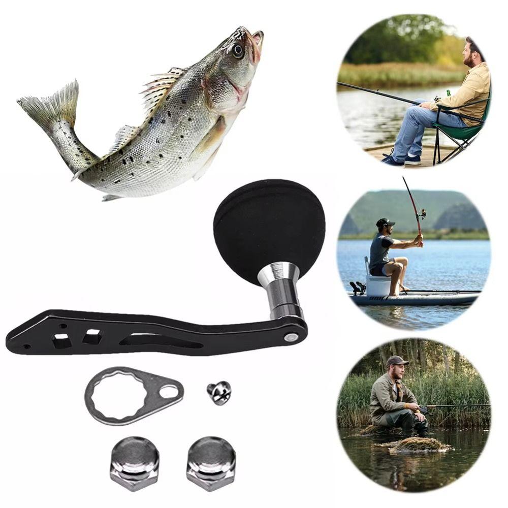Aluminum Zinc Zinc Alloy Fishing Reel Handle Rotatable Baitcasting Reel Handle Fishing Crank