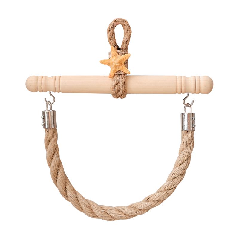 Mediterranean Hand-woven Japanese-style Roll Paper Rack Toilet Punch-free Toilet Tissue Holder Toilet Paper Rack Rack