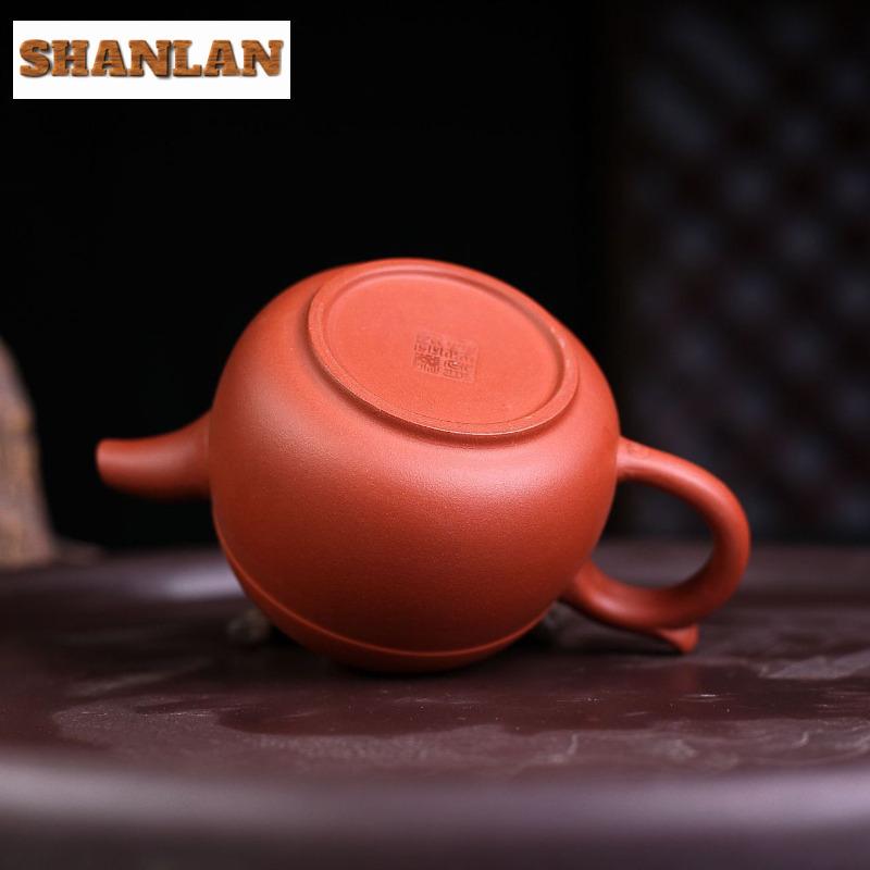 260ml Yixing Purple Clay Teapots Handmade Auspicious Beast Pot Raw Ore Red Clear Water Mud Kettle With Filter Zisha Tea Set Gift