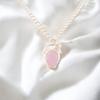 Rare Rose Chalcedony Gemstone 925 Sterling Silver Jewelry Pendant 1.01" For Gift PP-56-19