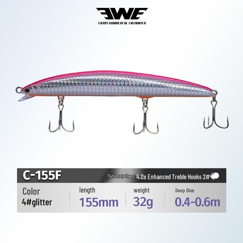 Летняя плавающая воблер-минноу EWE для мелководья