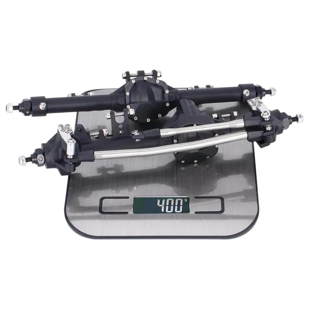 Aluminum One Piece Construction Front Rear Offset Straight Axle Set for 1/10 RC Crawler Axial SCX10 II VS4-10 Rock Trucks Parts